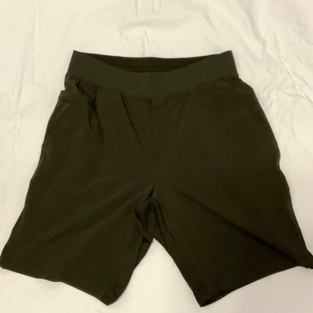 Dark Green Lululemon 9” Shorts
